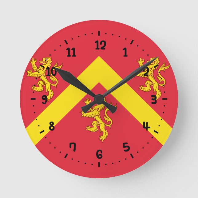 Bandera del reloj de pared de la plaza Anglesey (Anverso)