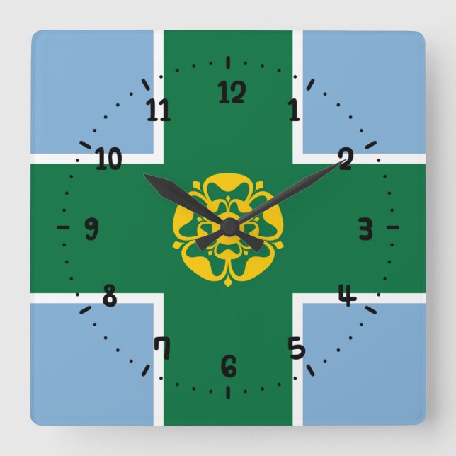 Bandera del reloj de pared de la plaza de Derbyshi (Anverso)