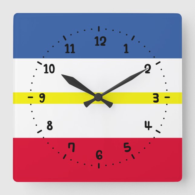 Bandera del reloj de pared de la Plaza de Mecklemb (Anverso)
