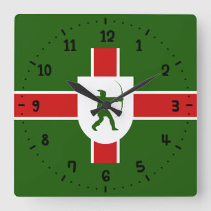 Bandera del reloj de pared de la plaza Nottinghams