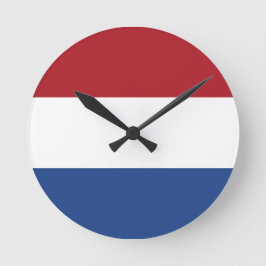 Bandera del reloj de pared de los Países Bajos