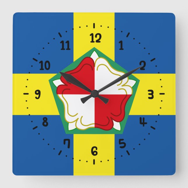 Bandera del reloj de pared de Pembrokeshire Square (Anverso)