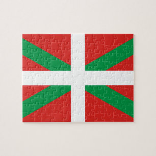 Bandera del rompecabezas vasco de la foto del país