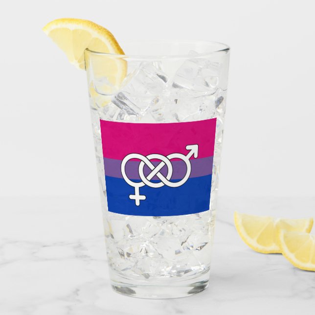 Bandera del Símbolo de Orgullo Bisexual (Anverso (hielo))