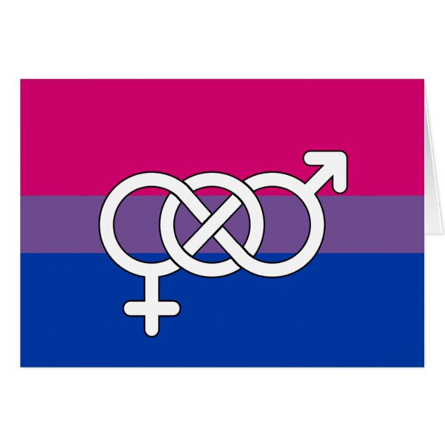 Bandera del Símbolo de Orgullo Bisexual (Anverso (Horizontal))