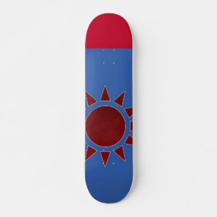 Bandera del Skateboard Red Sun de Taiwán