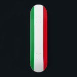 Bandera del Skateboard Westphalia de Renania del N<br><div class="desc">Skateboard con bandera de Renania del Norte-Westfalia (Nordrhein-Westfalens),  diseño con tricolor horizontal de verde,  blanco y rojo</div>