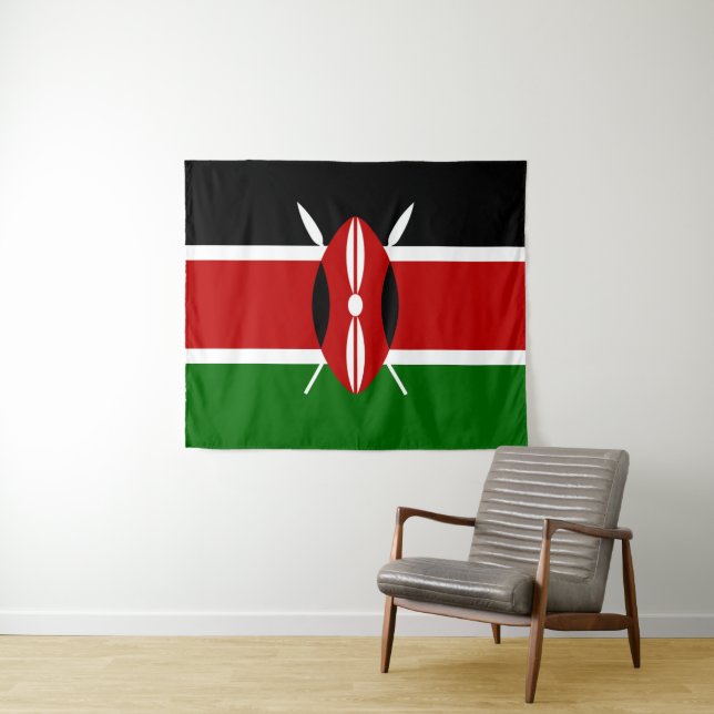 Bandera del Tapiz de Kenia (In situ (horizontal))
