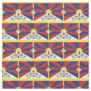 Bandera del Tíbet y tela del corazón tibetano/mo