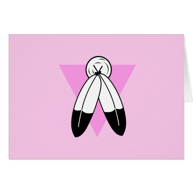 Bandera del Triángulo Rosa de Dos Espíritus (Anverso (Horizontal))