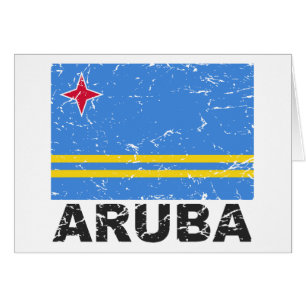 Bandera del vintage de Aruba