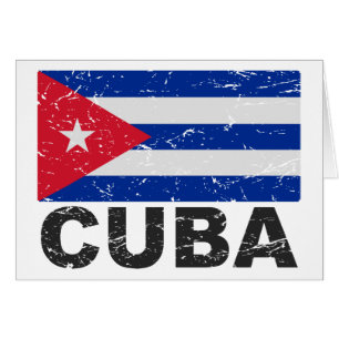 Bandera del vintage de Cuba