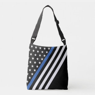 Bandera delgada de la línea azul - Bolsa de cuerpo