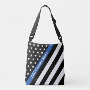 Bandera delgada de la línea azul - Bolsa de cuerpo