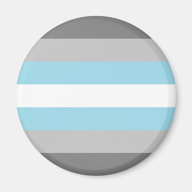 Bandera Demihombre LGBT Imán (Frente)