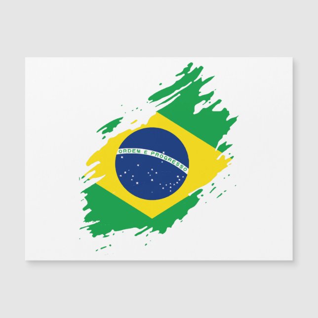 Bandera Desgarrada de Brasil Orgullo Nacional Depo (Anverso)