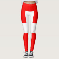 Bandera divertida de Leggings Suiza | SuperNavidad