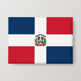 Bandera Dominicana Botón de la República Dominican