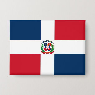 Bandera Dominicana Botón de la República Dominican