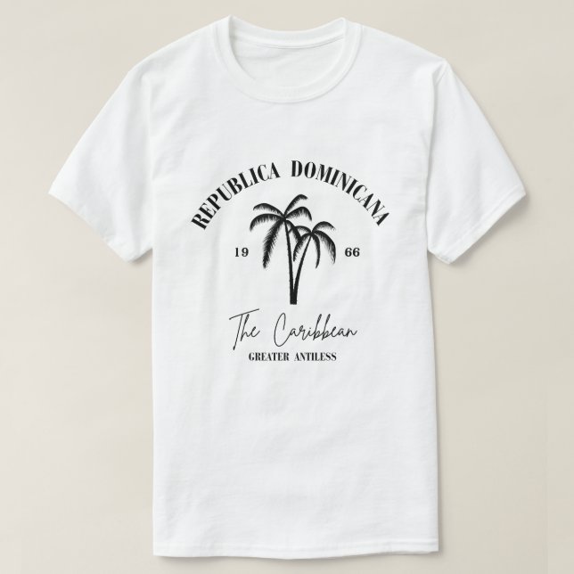 Bandera Dominicana orgullosa camiseta (Diseño del anverso)