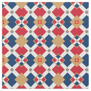 Bandera dominicana y moda de tela dominicana