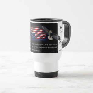 Bandera/Eagle de la taza MOSSA del viaje