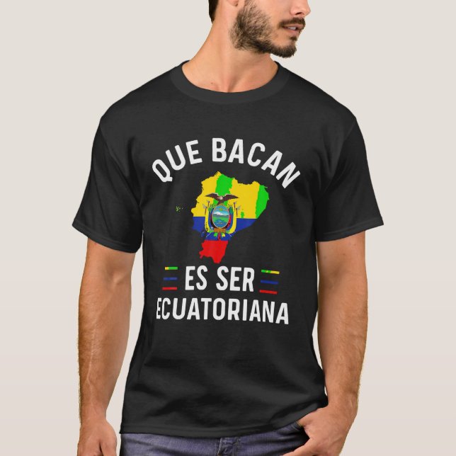Bandera ecuatoriana Camiseta De Ecuatoriana Mu (Anverso)