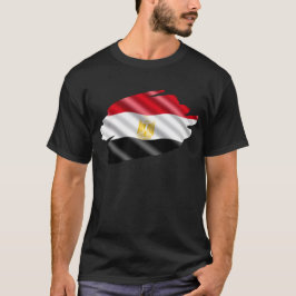 Bandera egipcia Tee, Amo la camisa de Egipto