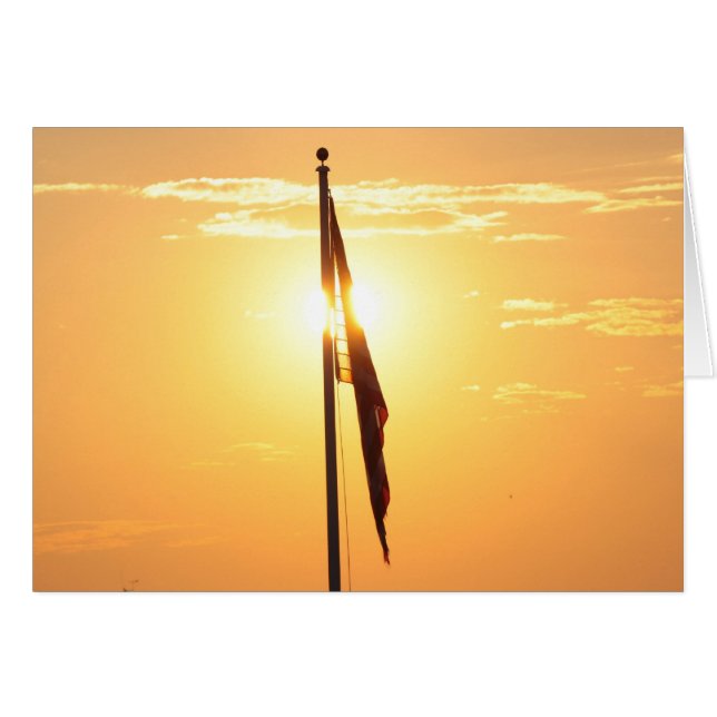 Bandera en la tarjeta Sunrise (Anverso (Horizontal))