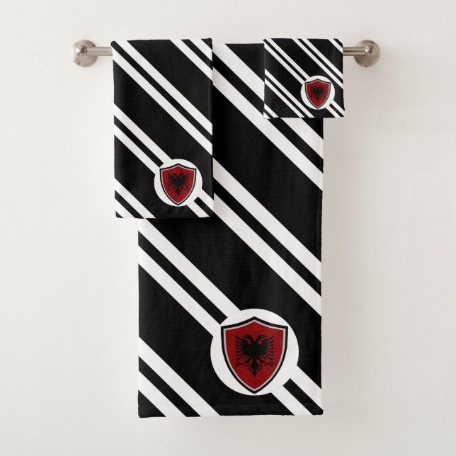 Bandera escudo albanesa (In situ)