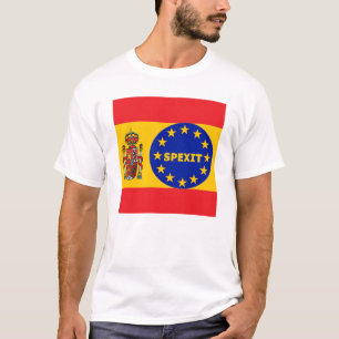 Bandera española de camiseta Spexit de la UE
