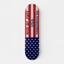Bandera estadounidense 4 de julio: Skateboard inde