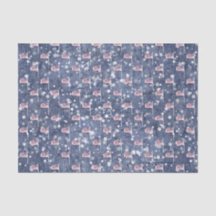 Bandera estadounidense Aglow, papel de tejido este