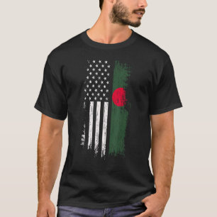 Bandera estadounidense bangladesí - Camisetas de l
