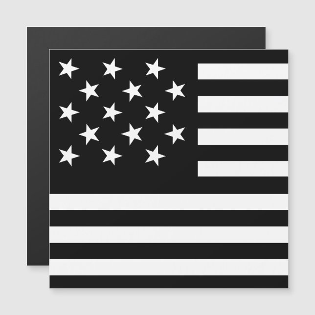 Bandera estadounidense con estrella negra (Anverso/Reverso)