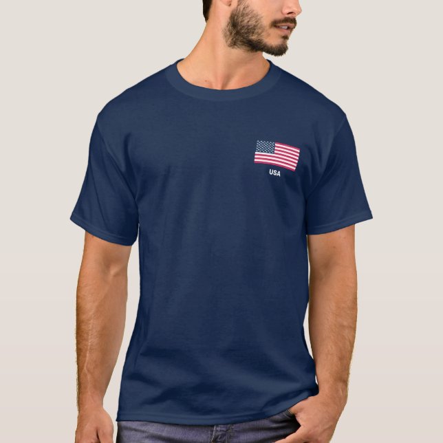 Bandera estadounidense de camisetas (Anverso)