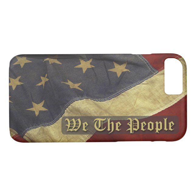 Bandera estadounidense, el funda del iPhone 7 We t (Reverso (horizontal))