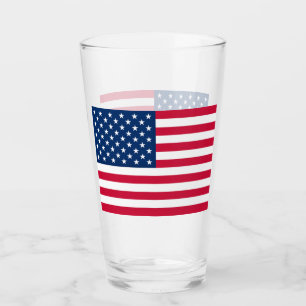Bandera estadounidense Glass USA