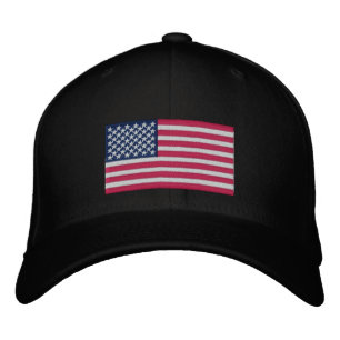 Bandera estadounidense Gorra con bordado