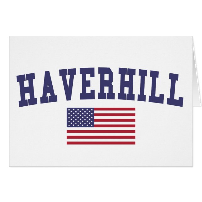 Bandera estadounidense Haverhill (Anverso (Horizontal))