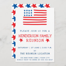 Bandera estadounidense | Invitación a la Reunión F