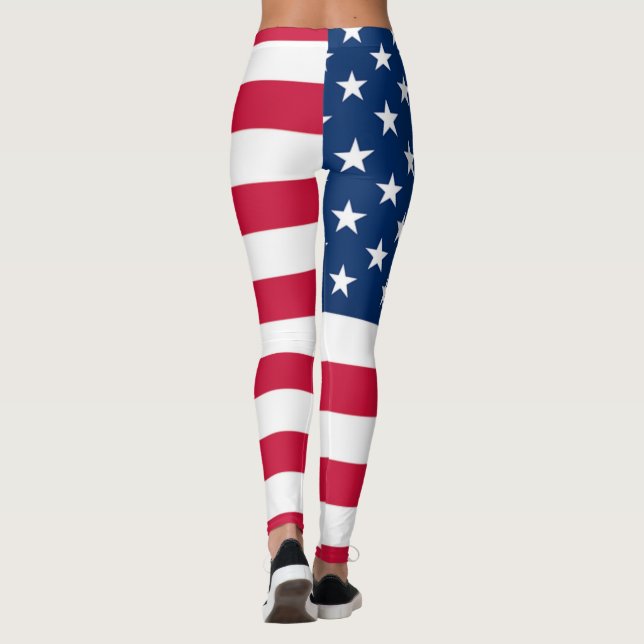 Bandera estadounidense Leggings Estados Unidos (Reverso)