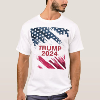 Bandera estadounidense Trump camiseta de 2024