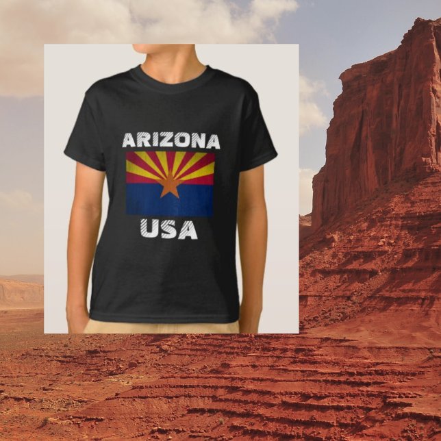 Bandera estatal de Arizona comienza camiseta estad (Subido por el creador)