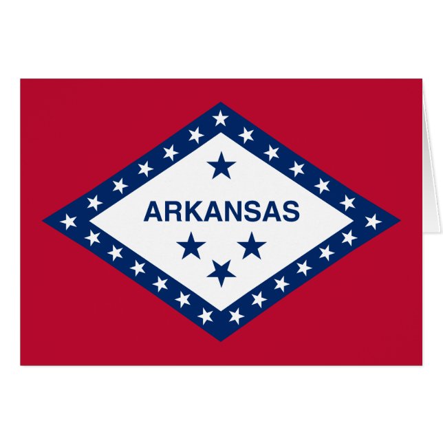 Bandera estatal de Arkansas (Anverso (Horizontal))