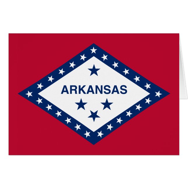 Bandera estatal de Arkansas (Anverso (Horizontal))