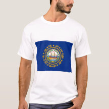 Bandera estatal de la camiseta de New Hampshire