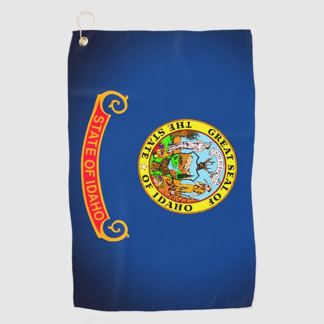 Bandera estatal de la toalla de golf de Idaho (Anverso)