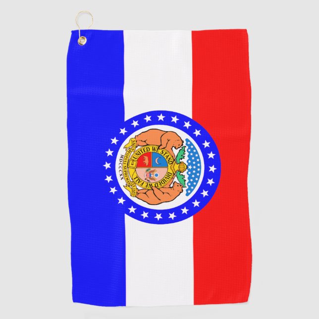 Bandera estatal de la toalla de golf de Misuri (Anverso)