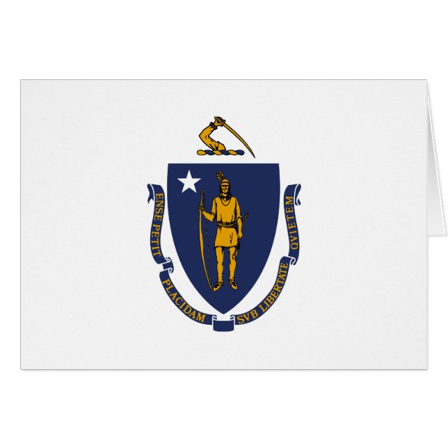 Bandera estatal de Massachusetts (Anverso (Horizontal))